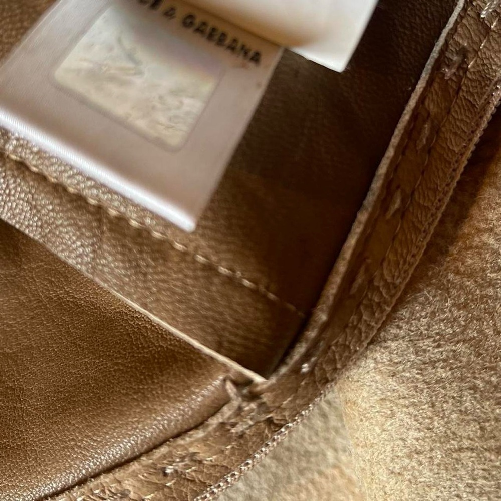 Dolce & Gabbana Tan Suede Leather Corset Top - Picture 9 of 13